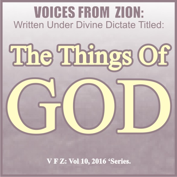 THE THINGS OF GOD