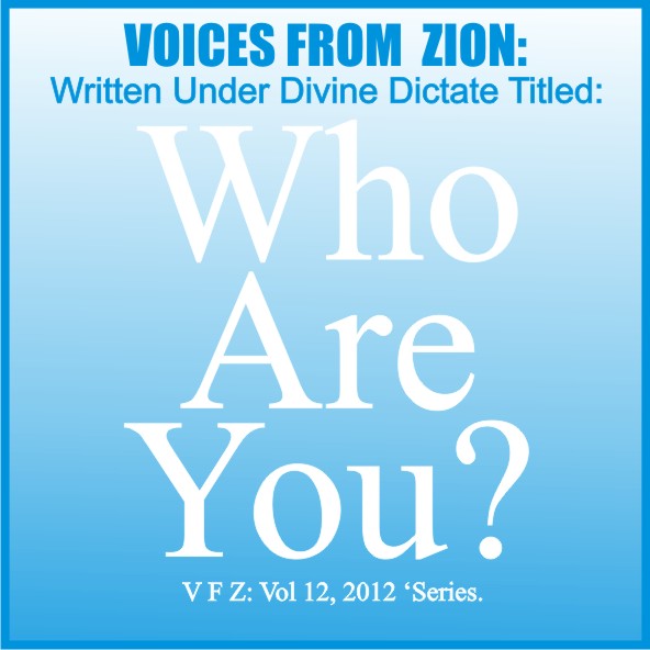 WHO ARE YOU?
