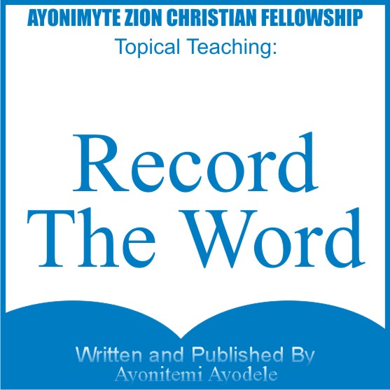RECORD THE WORD